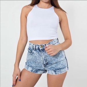 American Apparel acid wash shorts